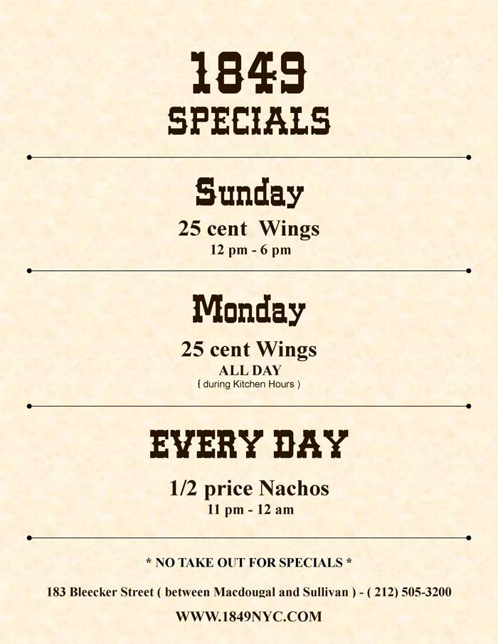 specials